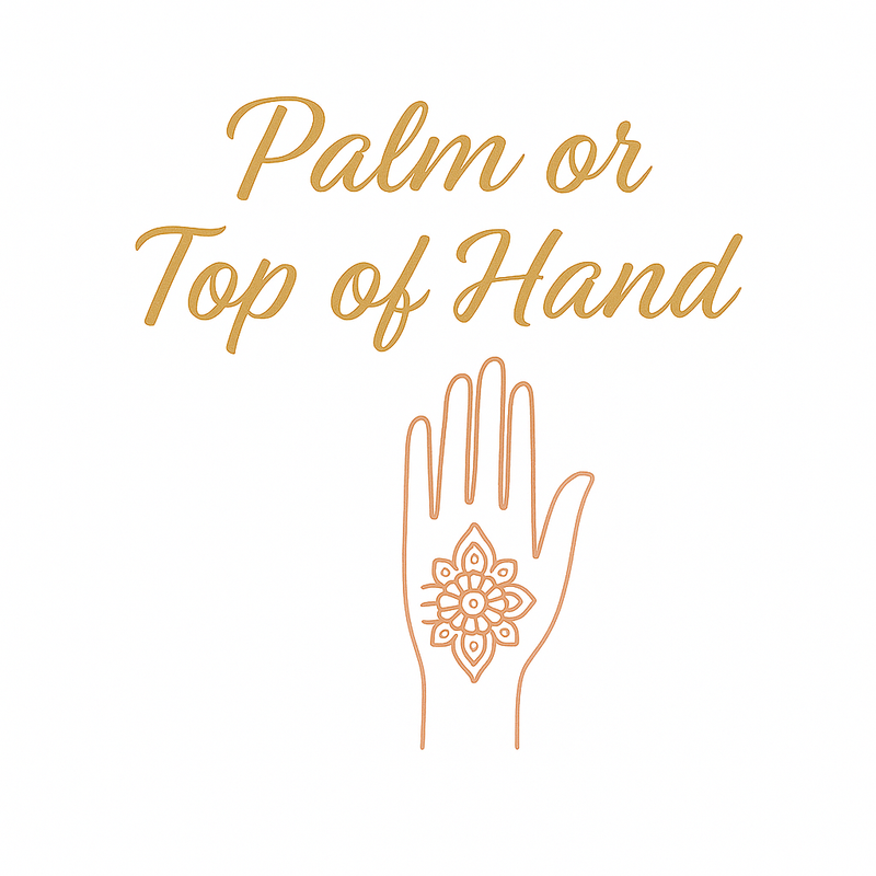 Palm or Top of Hand